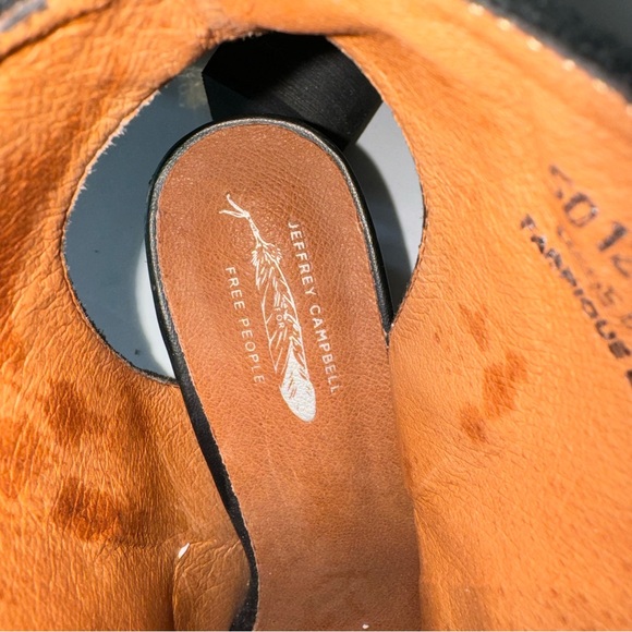 Free people x Jeffrey Campbell Minimal Lace Ups Black Suede Leather Ladies 8 - Picture 9 of 12